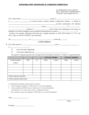 Parent Leave Request Form