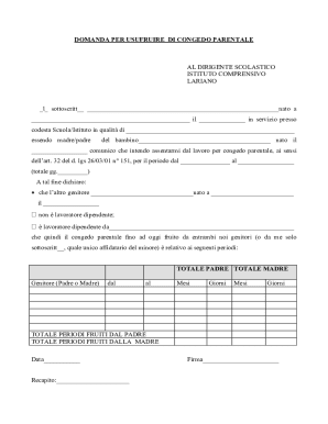 Parental Leave Request Form
