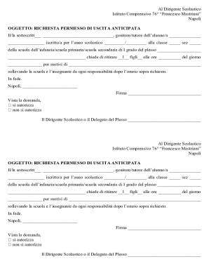 Request for Early Departure Permission