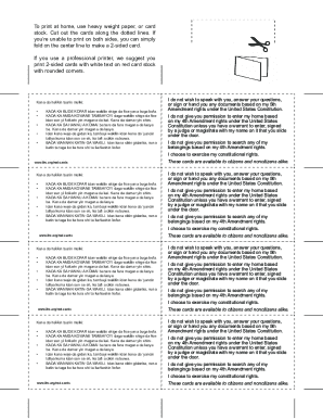 US Red Card Template