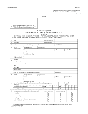 Family Environmental Interview Questionnaire