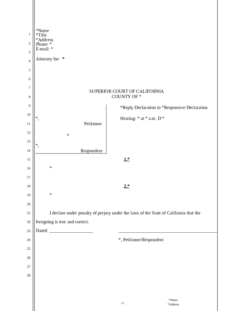 Attorney Declaration Example TEMPLATE--Declaration-of-Attorney. ... Doc Template | pdfFiller