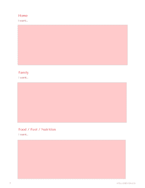 Plan Your Year Like a Millionaire Worksheet