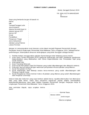 Job Application Form