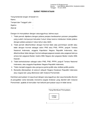 Surat Pernyataan PNS