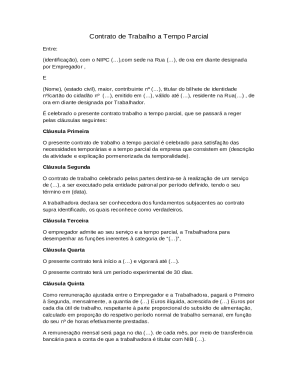 Part-Time Employment Contract