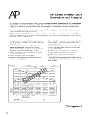 AP® Exam Seating Chart
