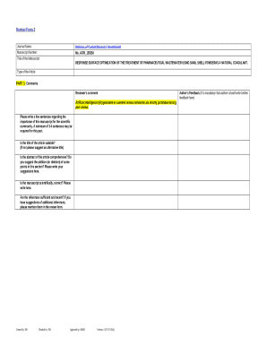 Academic Review Form
