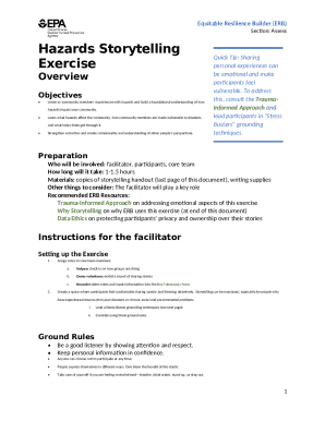 Equitable Resilience Builder Hazards Storytelling Form