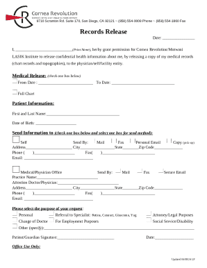 Medical Records Release Form