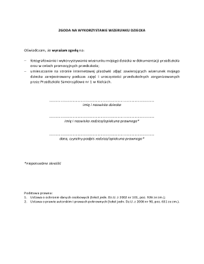 Child Consent Forms
