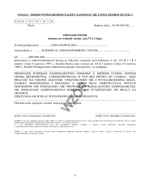 Affidavit for Administrative Proceedings