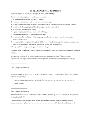 Medical Procedure Consent Form