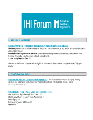 Abstract Submission Form