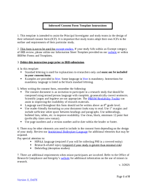 Informed Consent Form Template