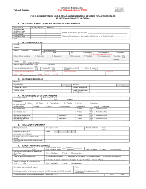El Salvador Student Registration Form