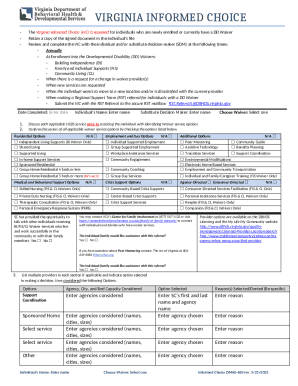 Virginia Informed Choice Form