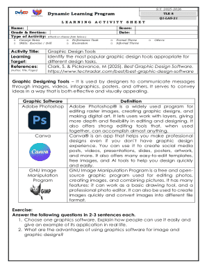 TLE 8 Learning Activity Sheet