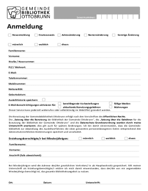Library Registration Form