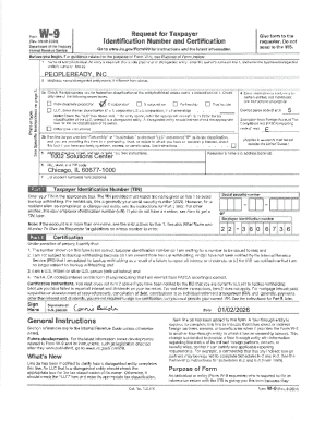 IRS Form W-9 (2024)