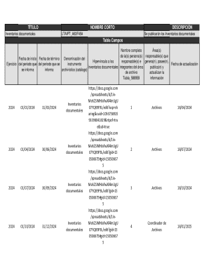 Inventarios Documentales Form