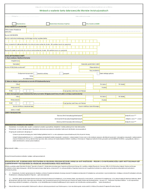 Bank Debit Card Application Form