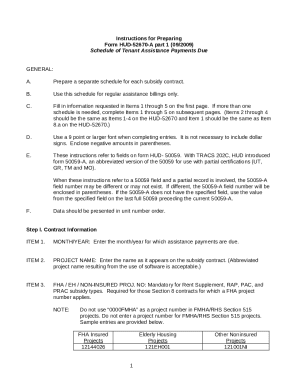 HUD-52670-A Tenant Assistance Payment Schedule