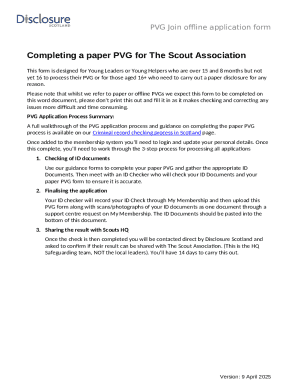 PVG Join Offline Application Form