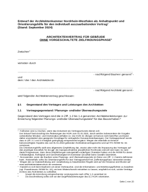 Architect Contract for Building Without Preliminary Phase