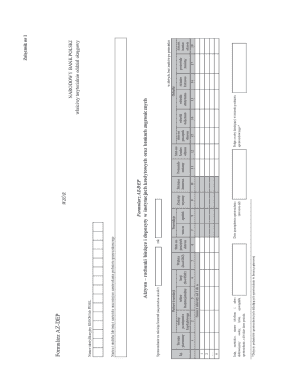 Form AZ-DEP for Foreign Bank Accounts
