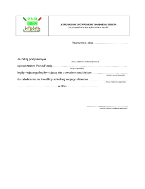 Single Authorization to Receive Child