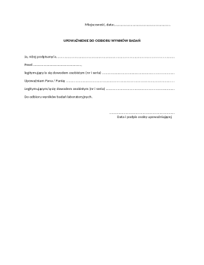 Authorization to Receive Test Results