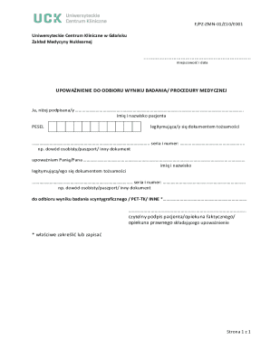 Medical Procedure Results Authorization Form