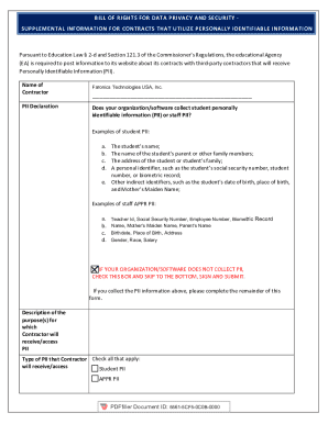 New York Data Privacy and Security Plan