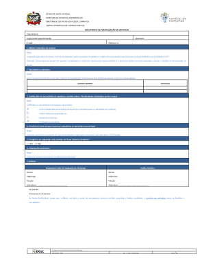 Santa Catarina Public Procurement Demand Form