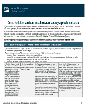 US School Meal Application Form