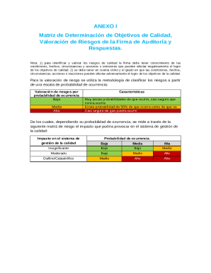 Audit Firm Quality Risk Assessment Matrix