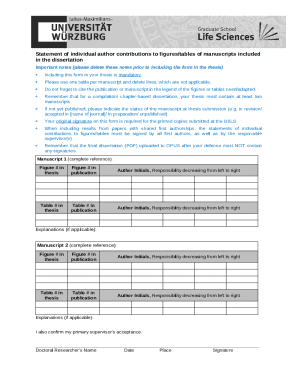 Dissertation Author Contribution Form