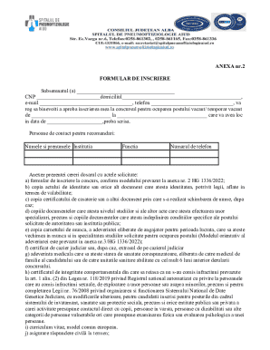 Romanian Job Application Form