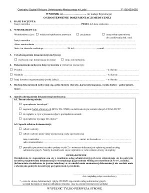 Medical Records Request Form