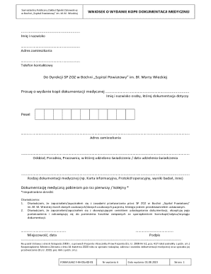 Medical Records Request Form