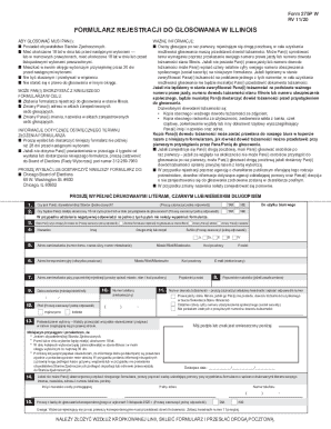 Illinois Voter Registration Form 275P
