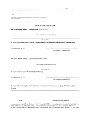 Patient Authorization Form