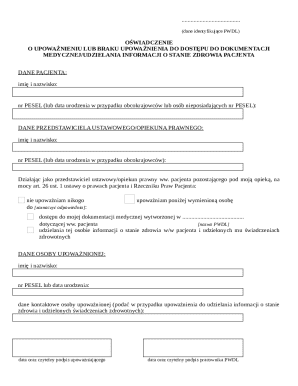 Medical Documentation Access Authorization Form