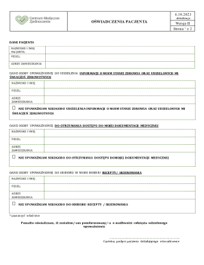 Patient Consent Form