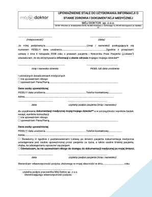 Medical Information Authorization Form