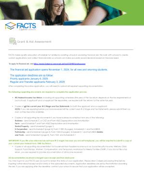 Financial Aid Application