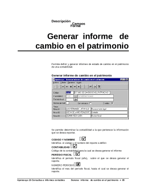 Generate Change in Equity Report