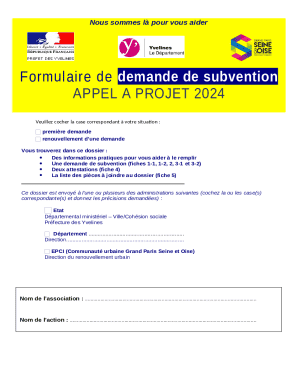 French Grant Application Form