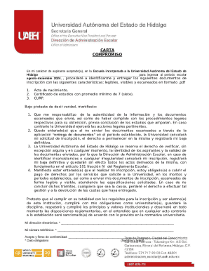 Student Commitment Letter